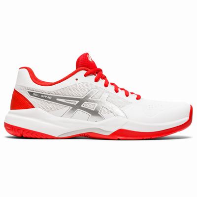 Asics Gel-Game 7 - Naisten Tenniskengät - Valkoinen/Punainen